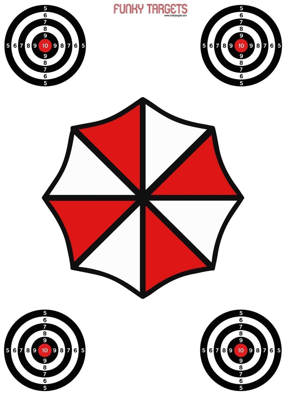 Tiro con l'arco: Umbrella Zielscheibe 10 stk. – Nuovo e nell'imballaggio originale da Cham venduto da SwissProps