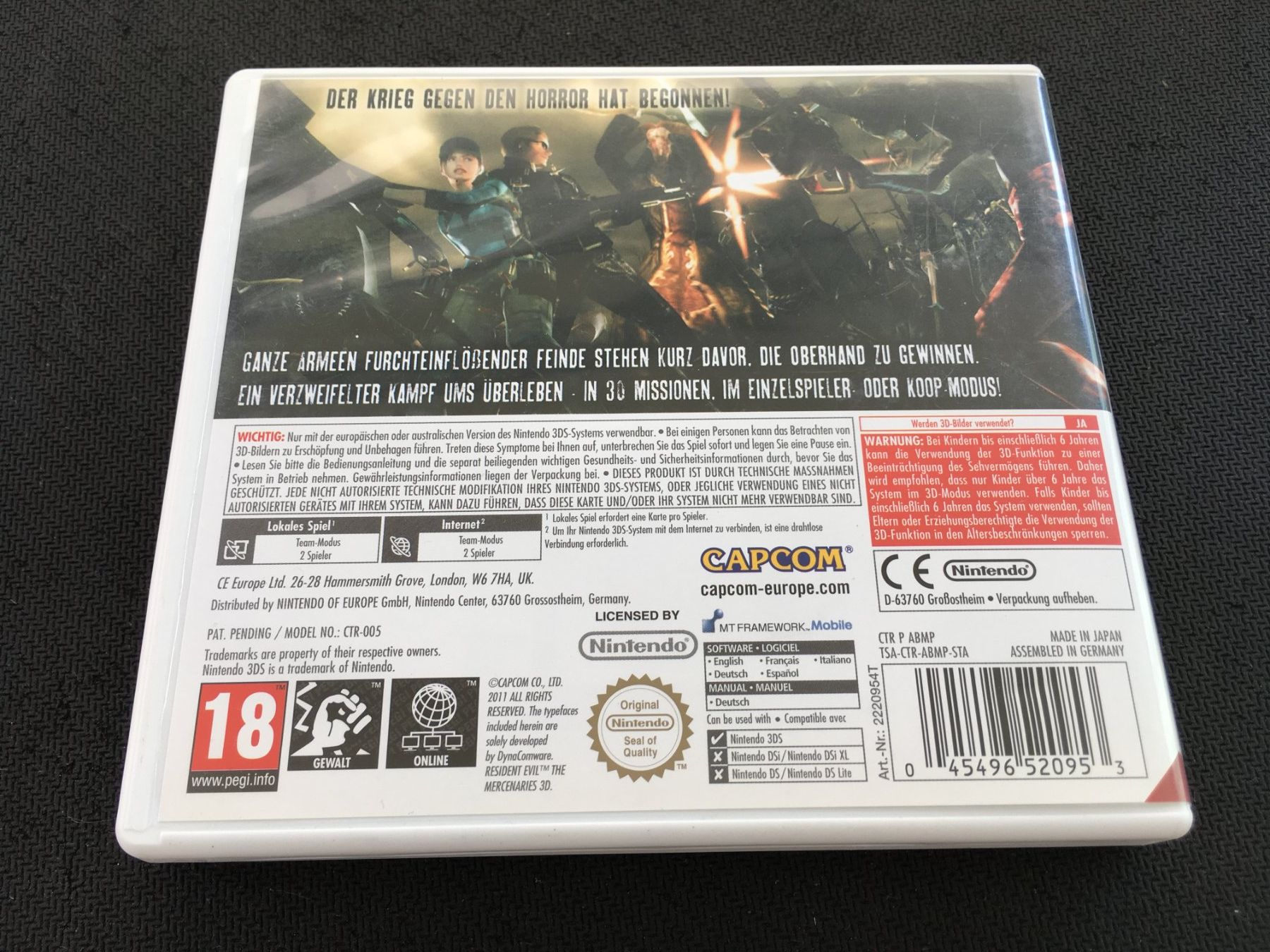Nintendo Giochi: Resident Evil the Mercenaries - Nintendo 3DS – Usato da St.Gallen venduto da sjosjo 1