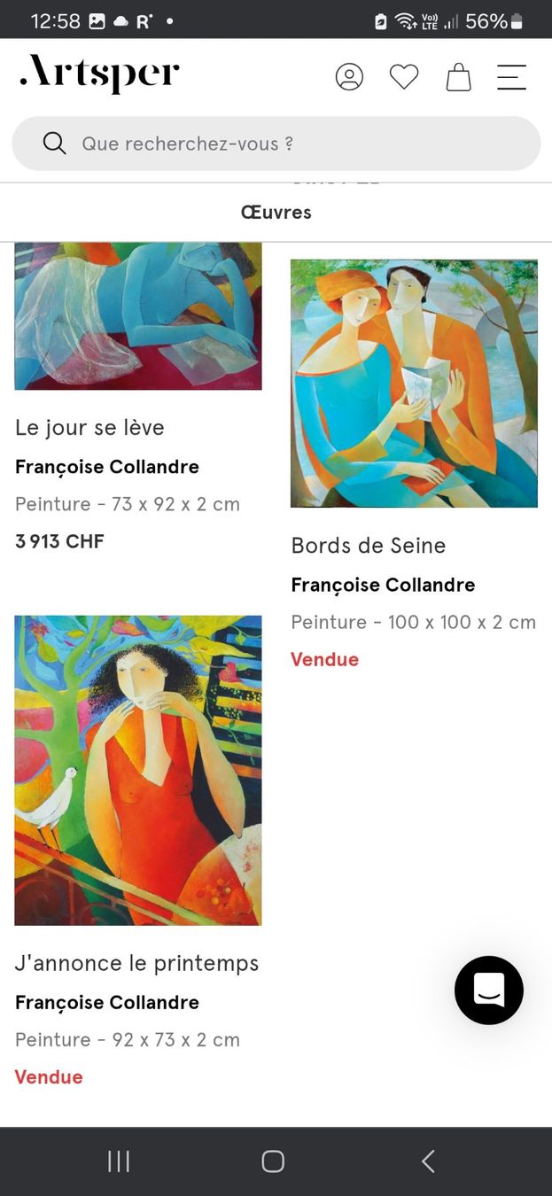 Dipinti: Tableau "A l'expo Picasso" de Collandre – Usato da Genève venduto da njia 6