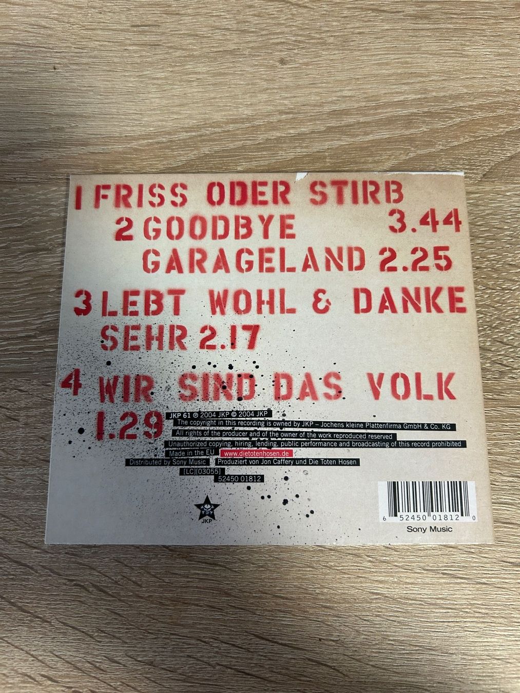 CD: Die Toten Hosen - Friss Oder Stirb CD Album – Usato da Gasel venduto da doctor_doak 1