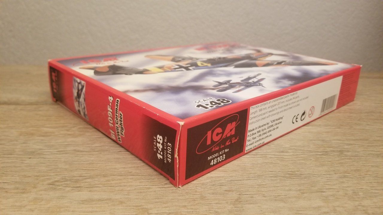 Kit di modellismo & Modellini statici: ICM 48103 Bf 109F-4 – Nuovo e nell'imballaggio originale da Schwadernau venduto da Blueray 2