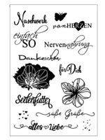 Silikonstempel Nr.773, diverse Texte
