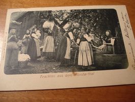 Trachten aus dem Münsterthal Elsass, 1909. gelaufen
