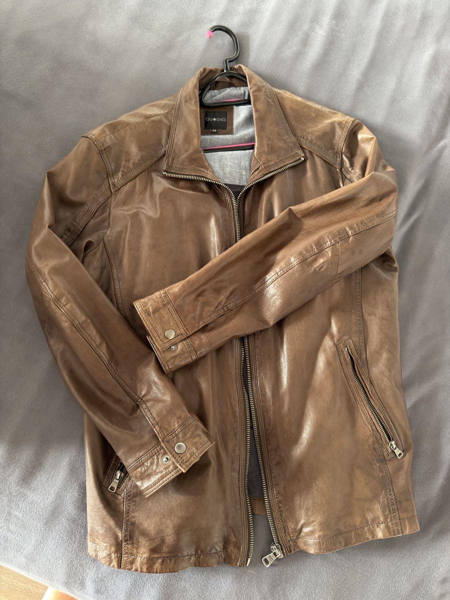 Giacche: Quadro Lederjacke, Grösse 54, Braun – Nuovo (secondo la descrizione) da Seltisberg venduto da diamant103