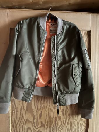 Schott NYC Bomber Jacke Olivgrün, Grösse M, Top Zustand! (57
