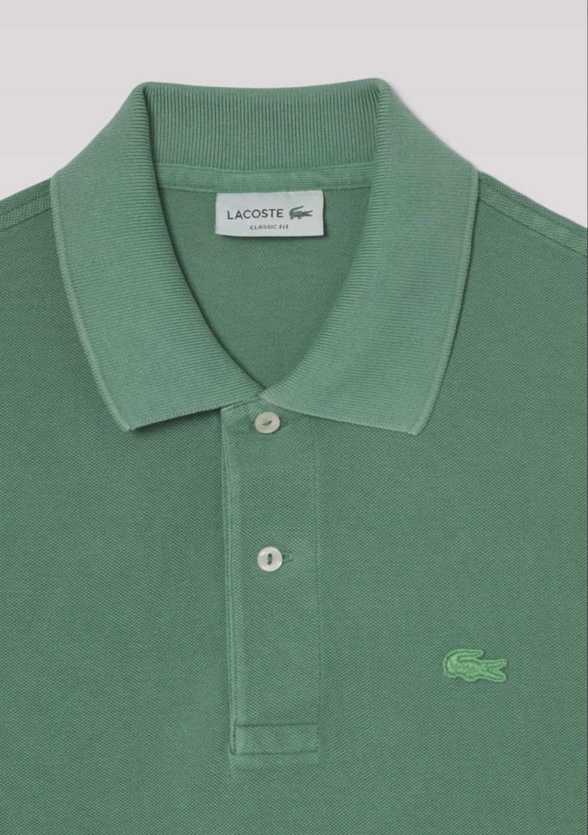 Lacoste Magliette Polo: Polo Lacoste Washed Green – Nuovo e nell'imballaggio originale da Biel/Bienne venduto da Akwawini 1