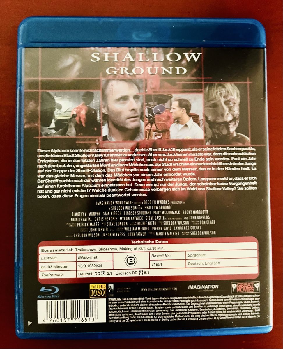 Tous les DVDs: Shallow Ground (Uncut Bluray) – D'occasion à Inkwil par RetrOhyeah_Schweiz 1
