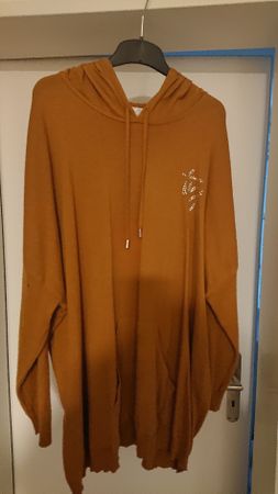 Herbstlicher Hoodie Gr. 64, cognac