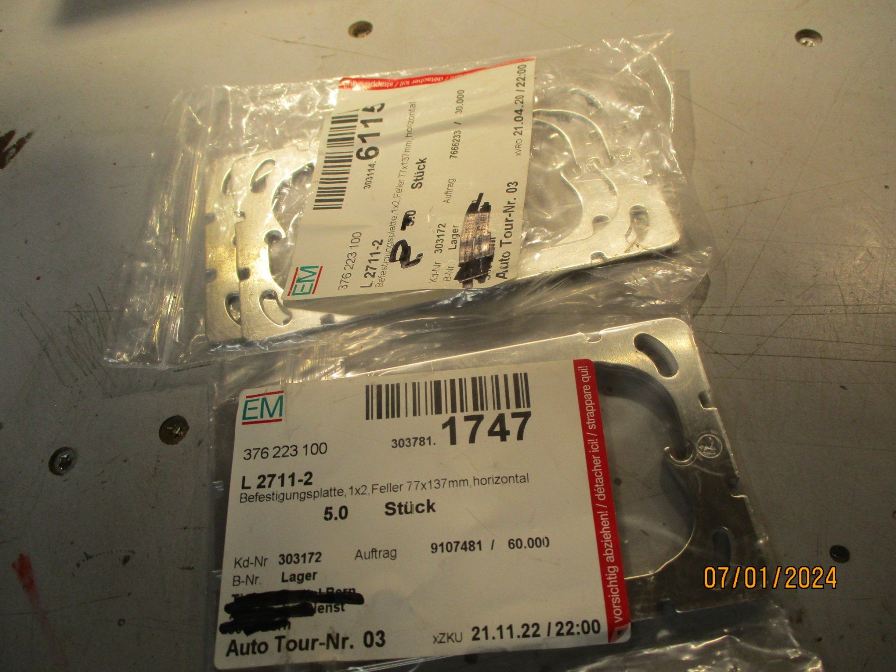 Feller Elektronikbauteile: FELLER L2712-2 / 5 STÜCK NEU – Neu und originalverpackt aus Langnau i. E. von Superseven69