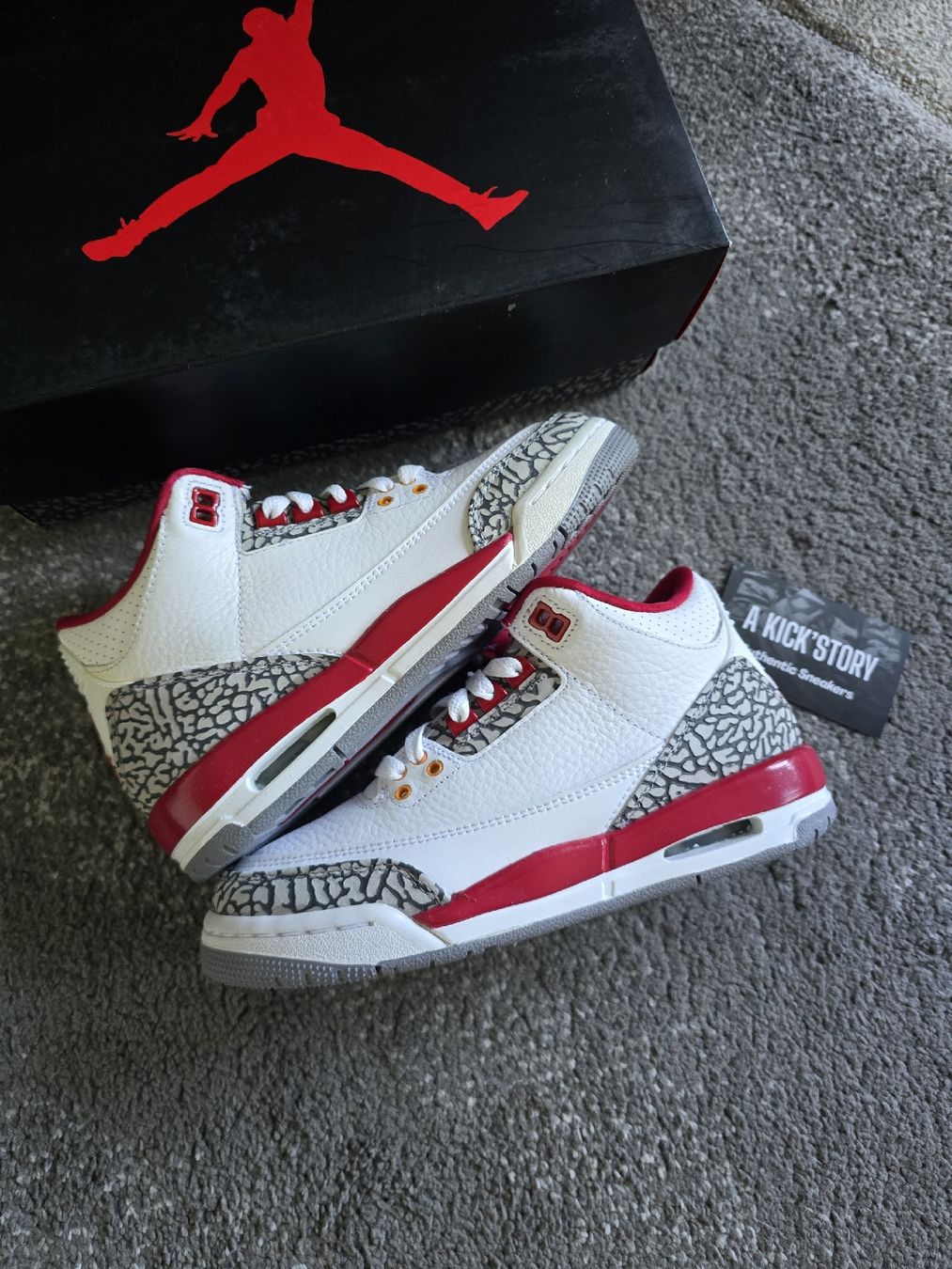 Chaussures hommes: Jordan 3 Cardinal Red  – Neuf avec emballage d'origine à Bôle par A_Kickstory 3