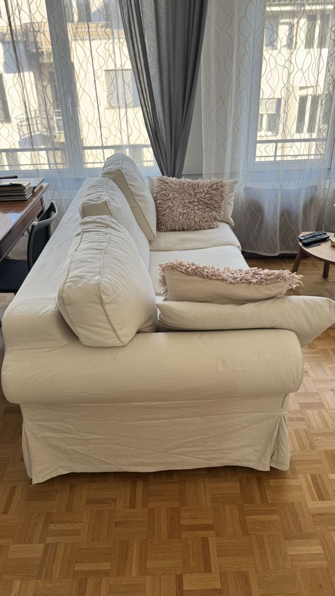Divani: Sofa mit Ausziehfunktion und einem neuen grauen Bezug – Nuovo (secondo la descrizione) da Meggen venduto da suk_v5lx 1