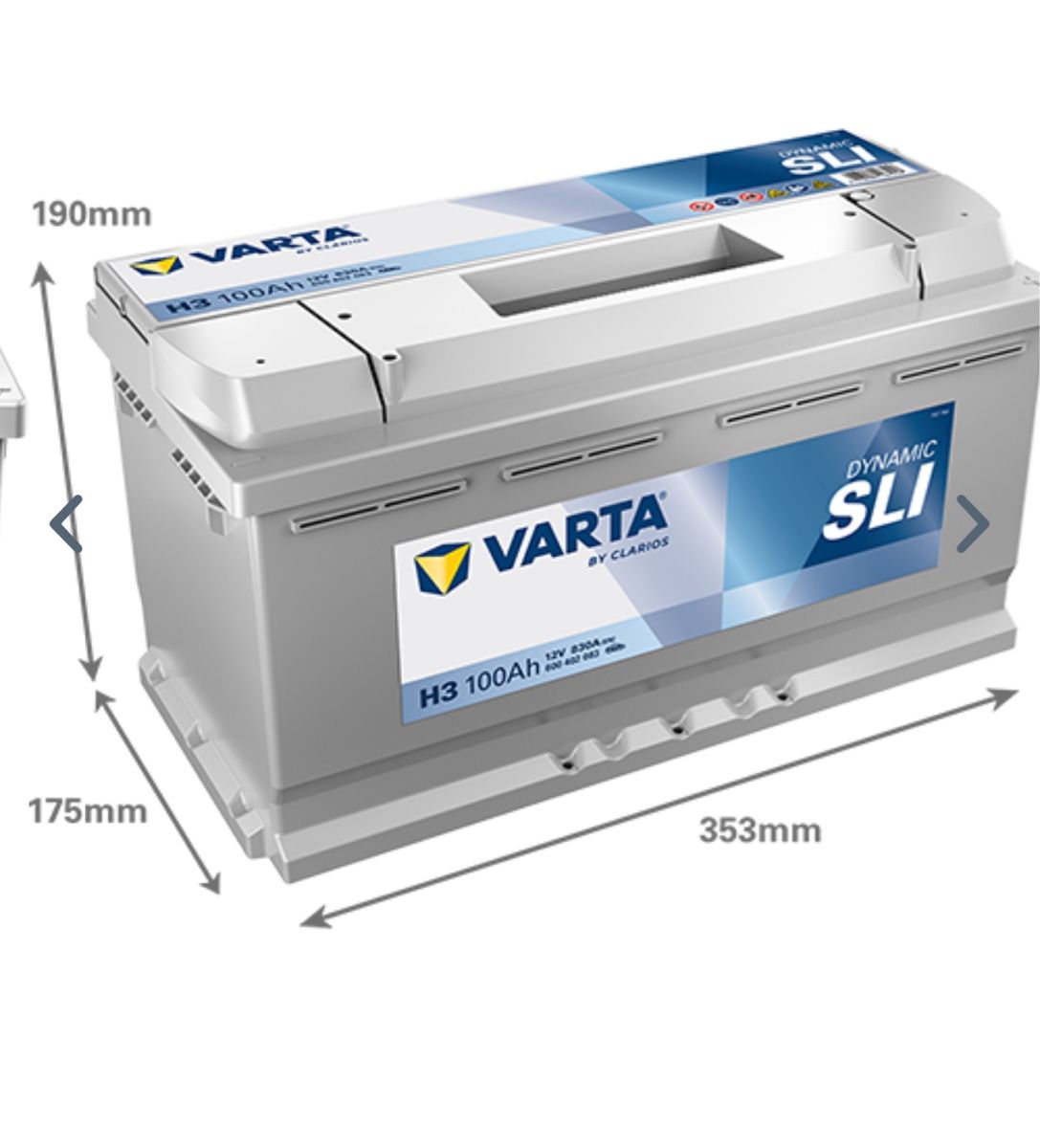 Varta Batterie: Varta Batterie 100 Ah – Nuovo e nell'imballaggio originale da Roggwil BE venduto da gus_pf8l
