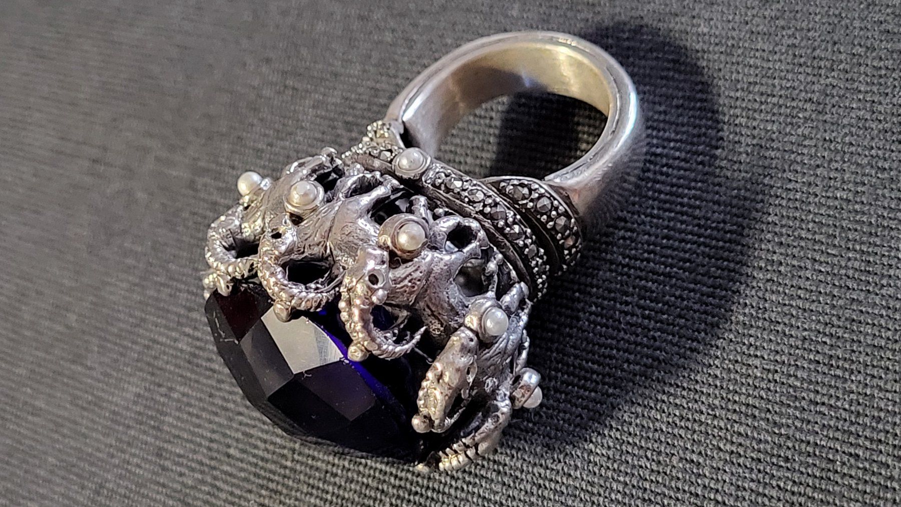 Ringe: Mega Designerring mit Steinböcken – Gebraucht aus Basel von spinne02 2
