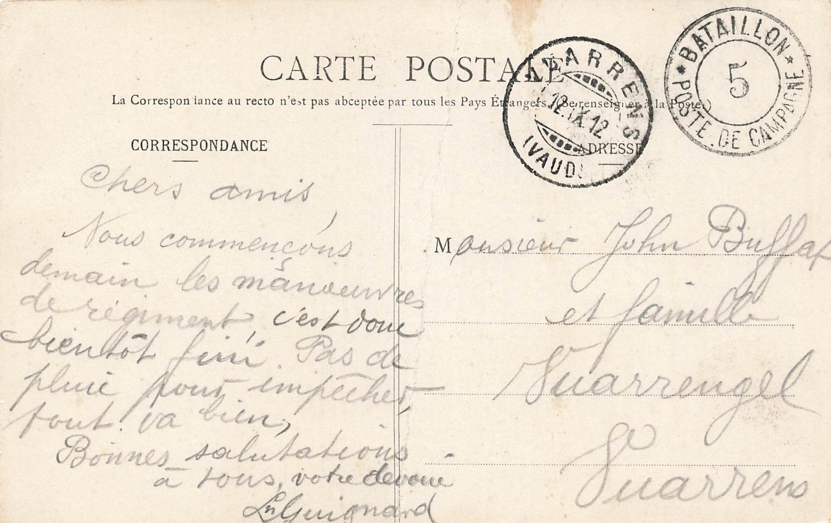 Cartoline postali: Baulmes lieve piega nel mezzo – Usato da Biasca venduto da Blenio71 1