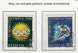 1948, W25x+W28x, 2 Werte mit sauberem Eckstempel (15404)