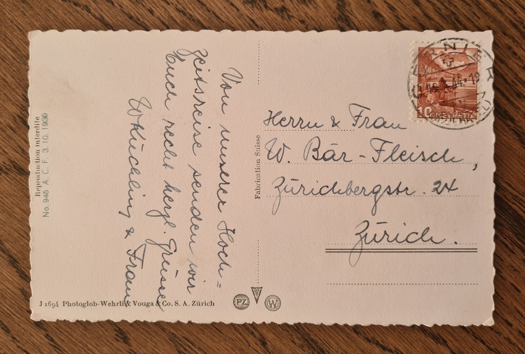Cartes postales: Cernier 1944 – D'occasion à Ebikon par Donar50 2