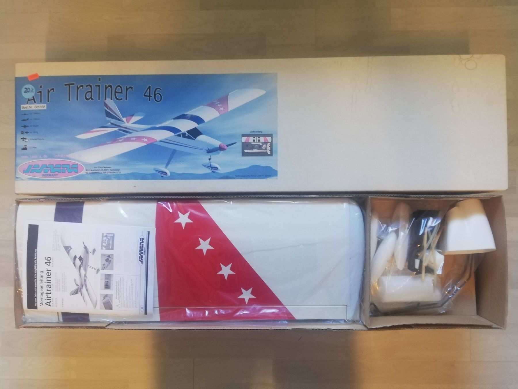 Modellismo RC: Jamara AIR TRAINER 46 – Nuovo e nell'imballaggio originale da Flüh venduto da AMS-Modellbau 1