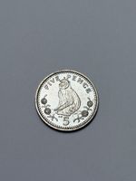 Pièce 5 Pence Gibraltar 1968 Reine Elizabeth II Singe