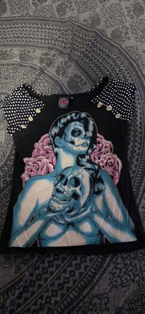 Too Fast Brand Gothic Women Shirt Gr.XL