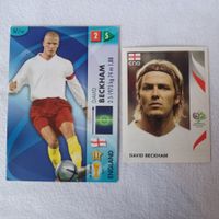 2x 2006 Panini WM DAVID BECKHAM Card & Sticker England Lot