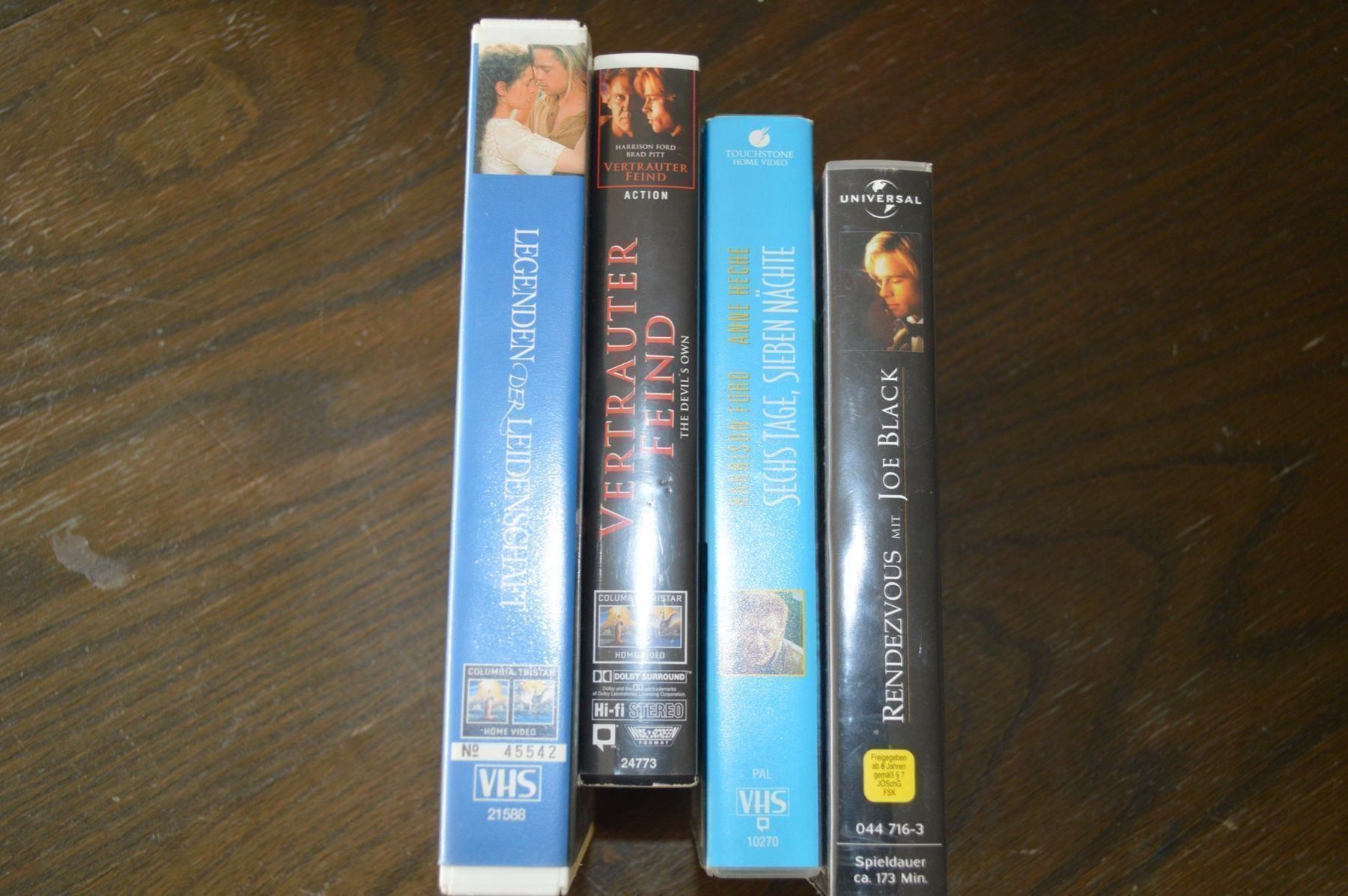 Tutti i VHS: 4 VHS Brad Pitt 1 Harrison Ford – Usato da Bitsch venduto da jajo79076 1