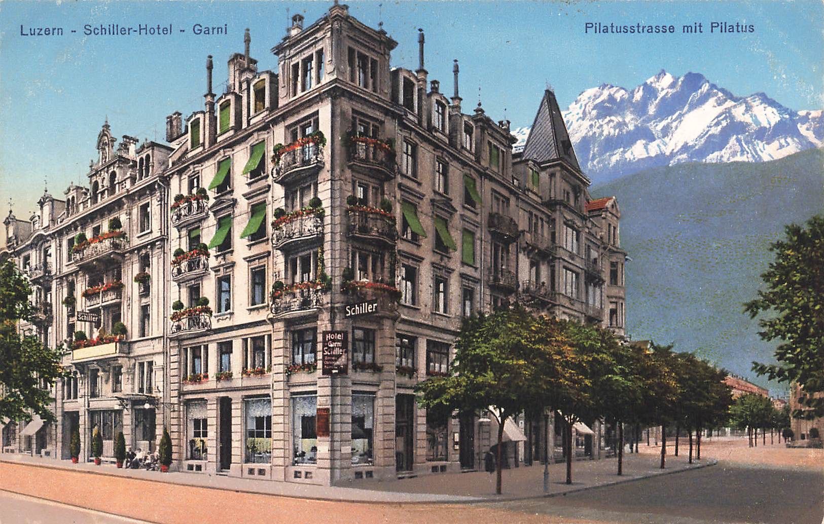 Cartoline postali: Luzern hotel schiller – Usato da Biasca venduto da Blenio71