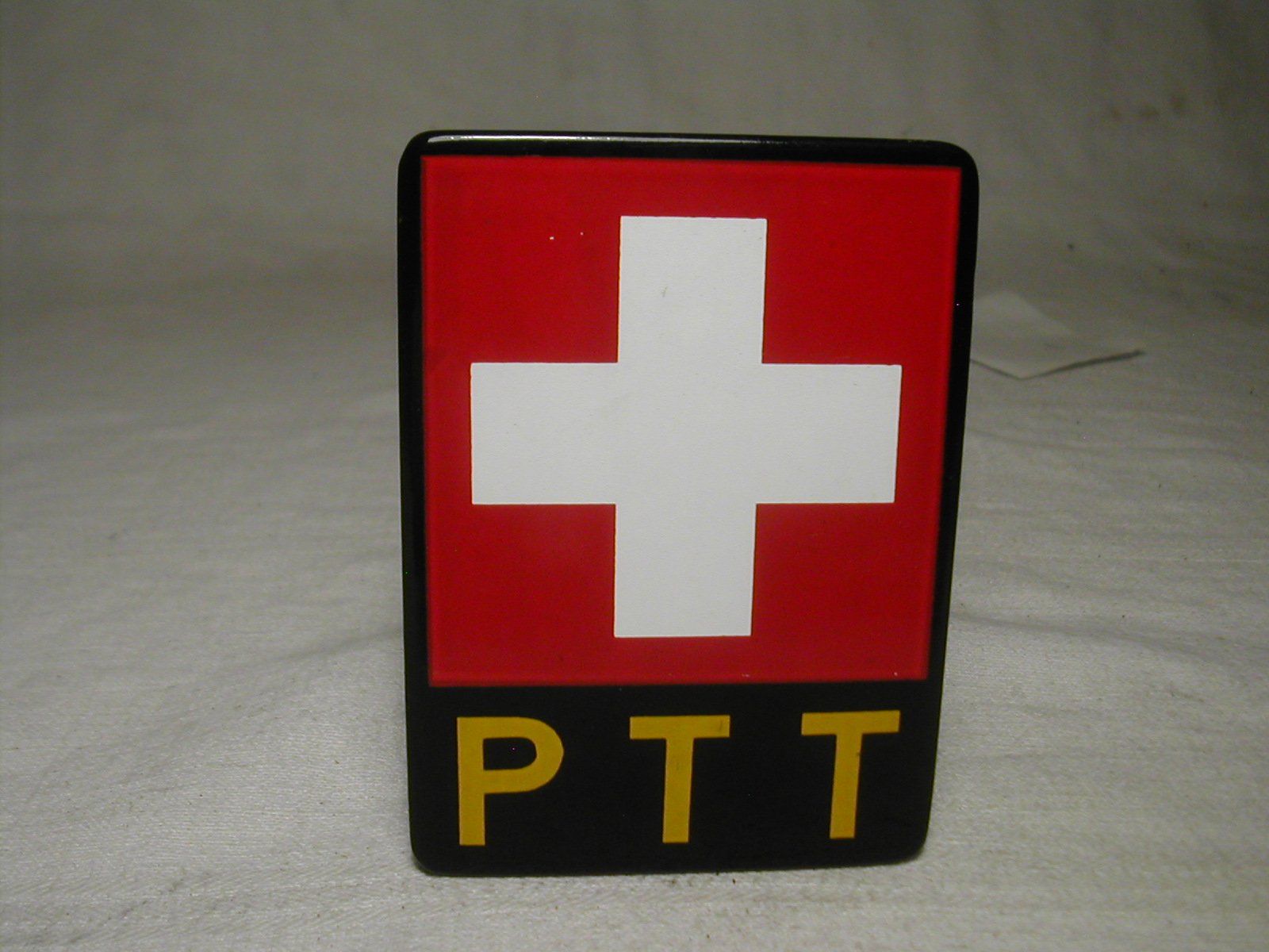 Schilder: PTT Briefkasten Emailschild alt original – Gebraucht aus Renens von brutus18