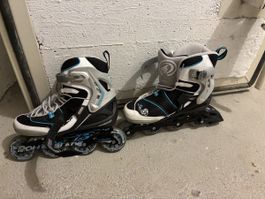 Gute Rollerblade Spark Gr. 40.5 mit Schutzausrüstung! Top So