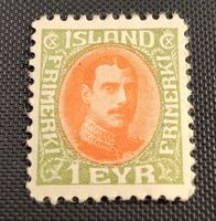 Island alte briefmarke
