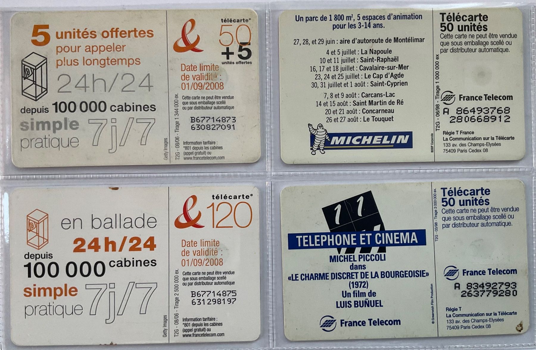 Schede telefoniche: 4 Telefonkarten Frankreich – Usato da Winterthur venduto da Grap75 1