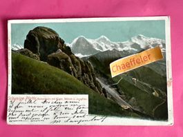 1905 Schynige Platte Gummihorn mit Eiger, Mönch und Jungfrau
