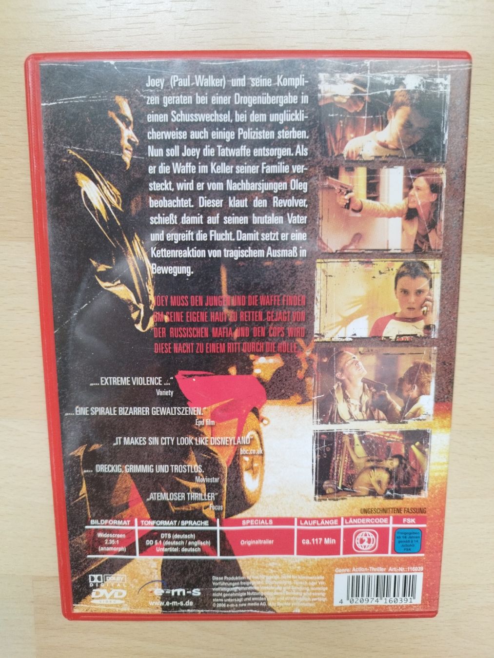 Tous les DVDs: Running Scared - DVD mit Paul Walker – D'occasion à Rhäzüns par Badihuelsa 1