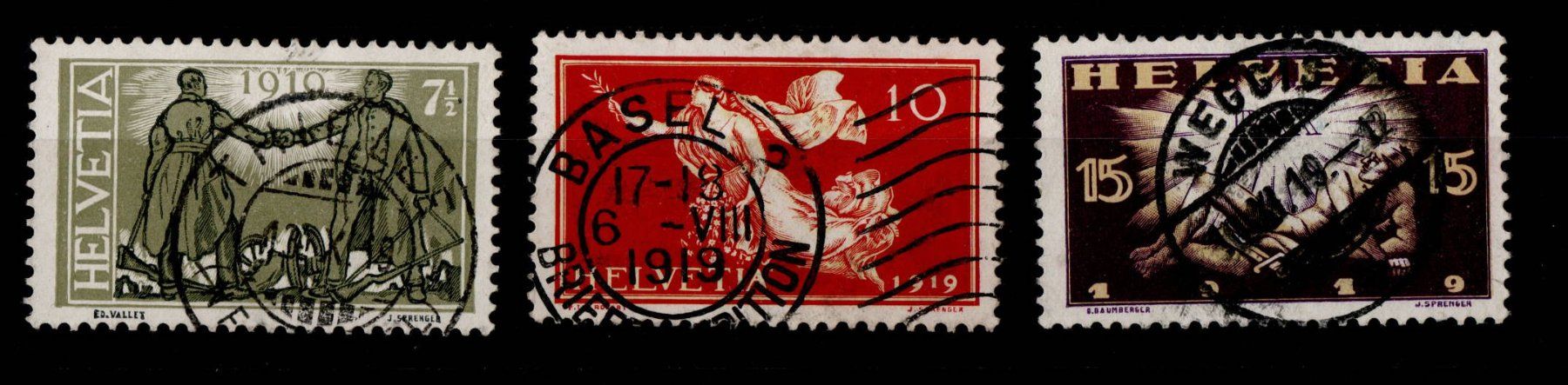 Tutti i francobolli: 1919 Friedensmarken – Usato da Wallisellen venduto da han_z8cl