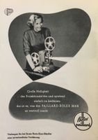 Vintage Reklame, Paillard Bolex Kern Optik, 1954