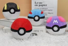 Pokémon Plüschbälle Set, weich, versch. Designs, NEU