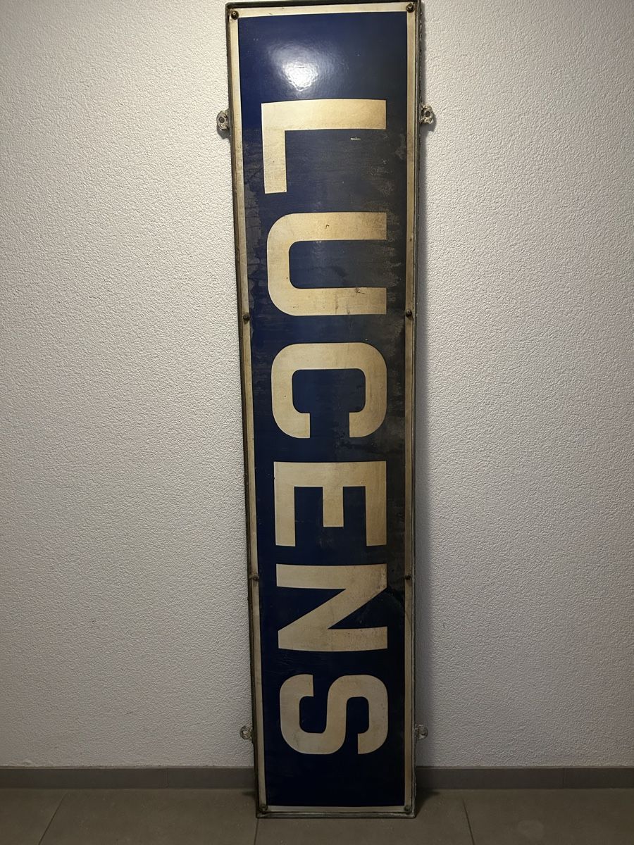SBB/CFF/FFS Insegne: Plaque Émaillée CFF Lucens avec supports  – Usato da Thierrens venduto da Bigla 3