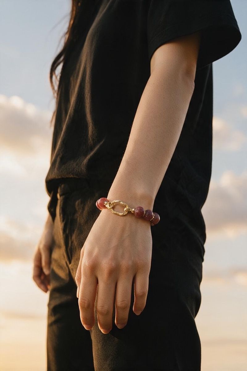 Bracciali & Braccialetti: Armband mit Granat Rodolith  – Nuovo e nell'imballaggio originale da Kriens venduto da Hortensie6 7