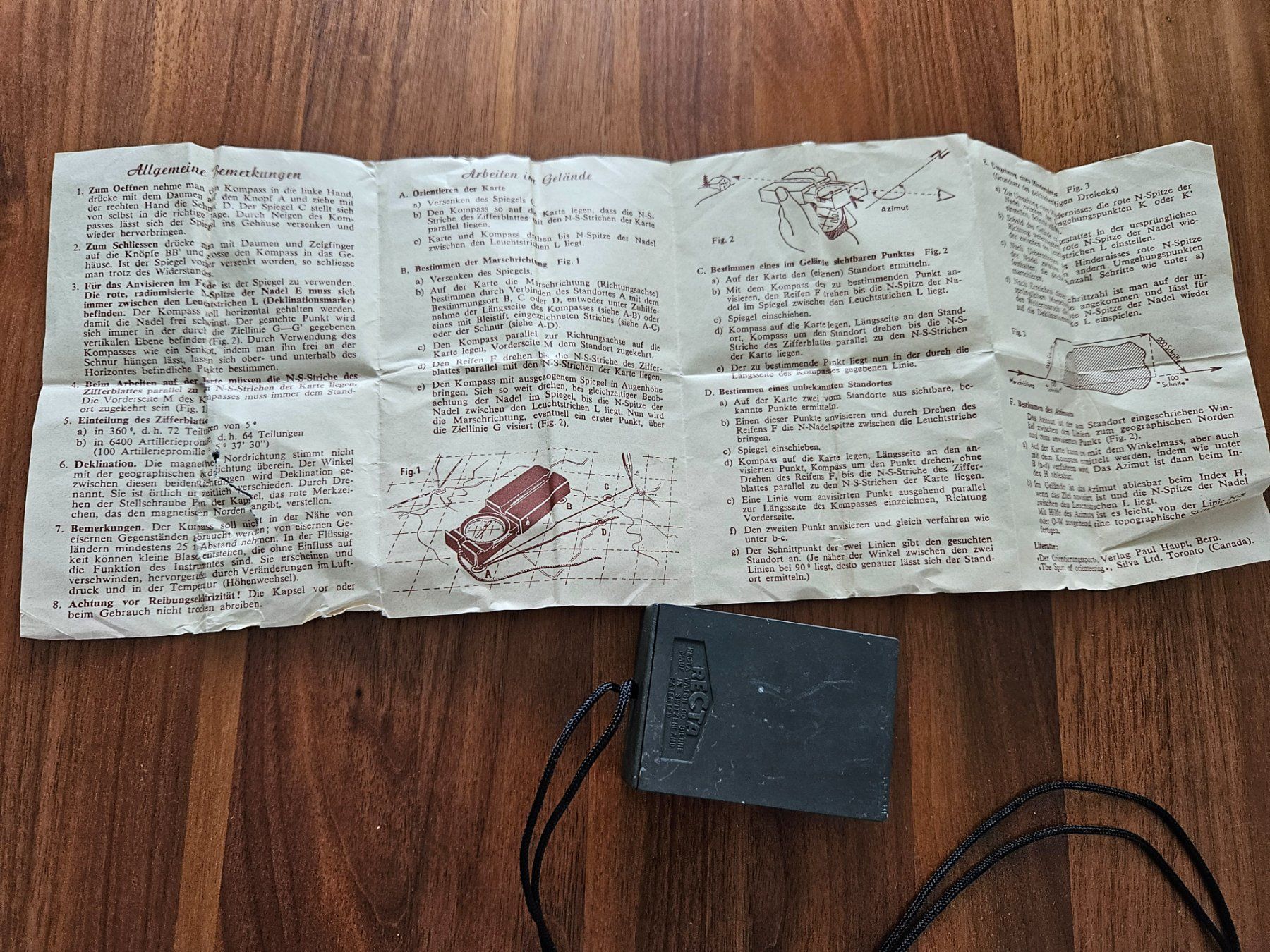 Recta GPS & Messgeräte: Recta Kompass in Originalverpackung – Gebraucht aus Untervaz von FullFlap777 5