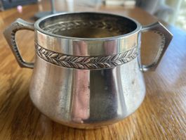 WMF um 1910 Zuckerdose versilbert Geislingen OX 