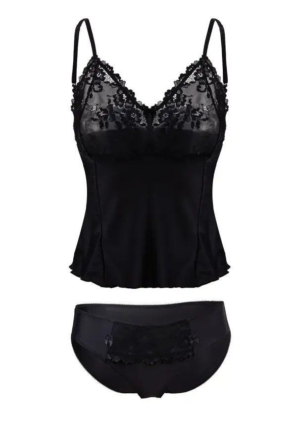Altra biancheria intima: Dkaren Debora elegantes Negligé-Set mit Spitze, Grösse M – Nuovo e nell'imballaggio originale da Härkingen venduto da sammelbecken