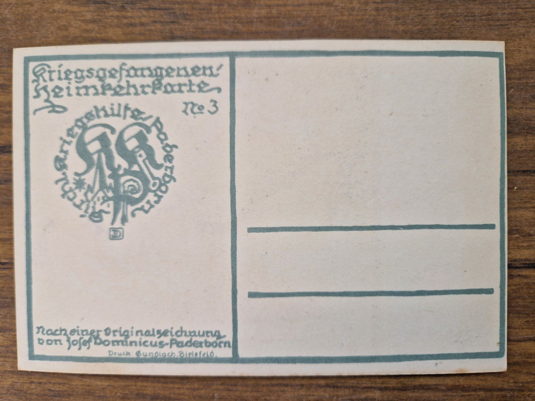 Cartoline postali: Ansichtskarte 1. Weltkrieg Kriegsgefangene – Usato da Mörschwil venduto da aik_x8mc 1