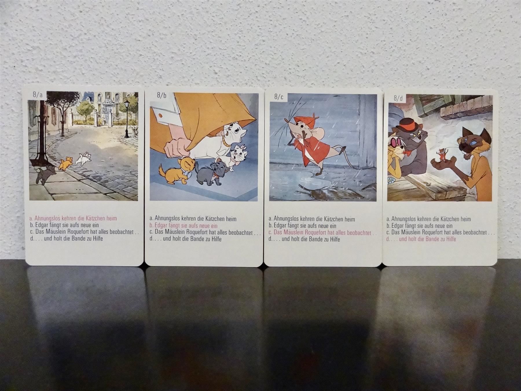 Disney Spiele: schönes altes Quartett ARISTOCATS DISNEY – Gebraucht aus Kerzers von wisaundso 8