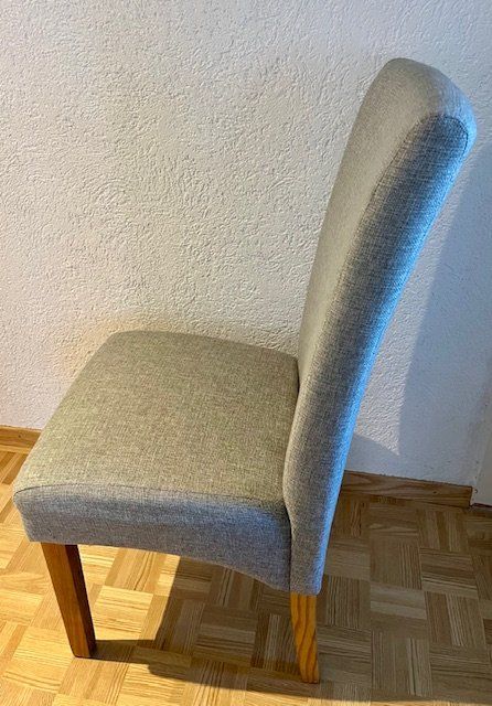 Stühle: 2 Esszimmerstühle, Hochlehner Stoff/Textil – Gebraucht aus Kriens von heleneb02 7