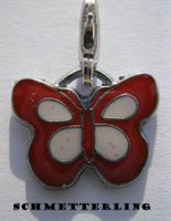 Charm Schmetterling emailliert