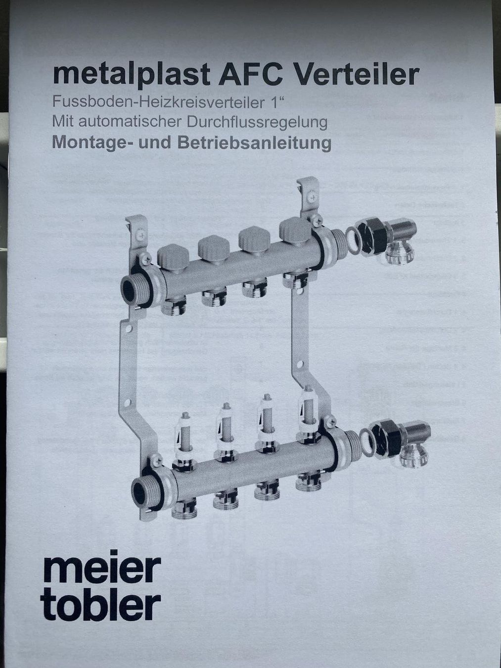 MEIER TOBLER Metalplast Inox-AFC- Heizkreisverteiler (Neu und ...