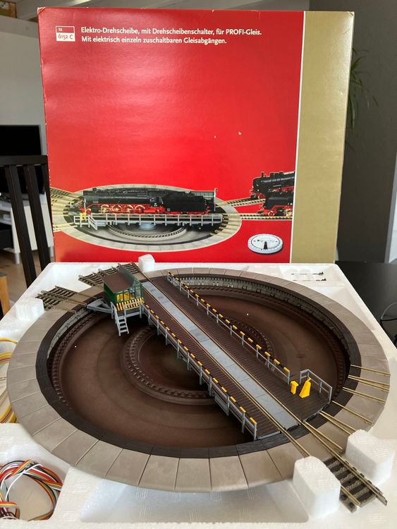 Pont Tournant électrique Fleischmann HO 6154, Pour Train Miniature, Occasion, Allemagne