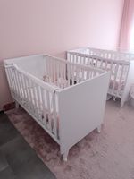 Kinderbett, Babybett, Gitterbett, Weiss