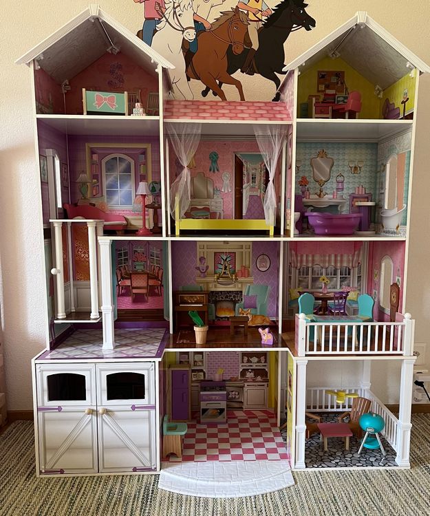 Kidkraft Puppenhaus wenig gebraucht super auch f r Barbie