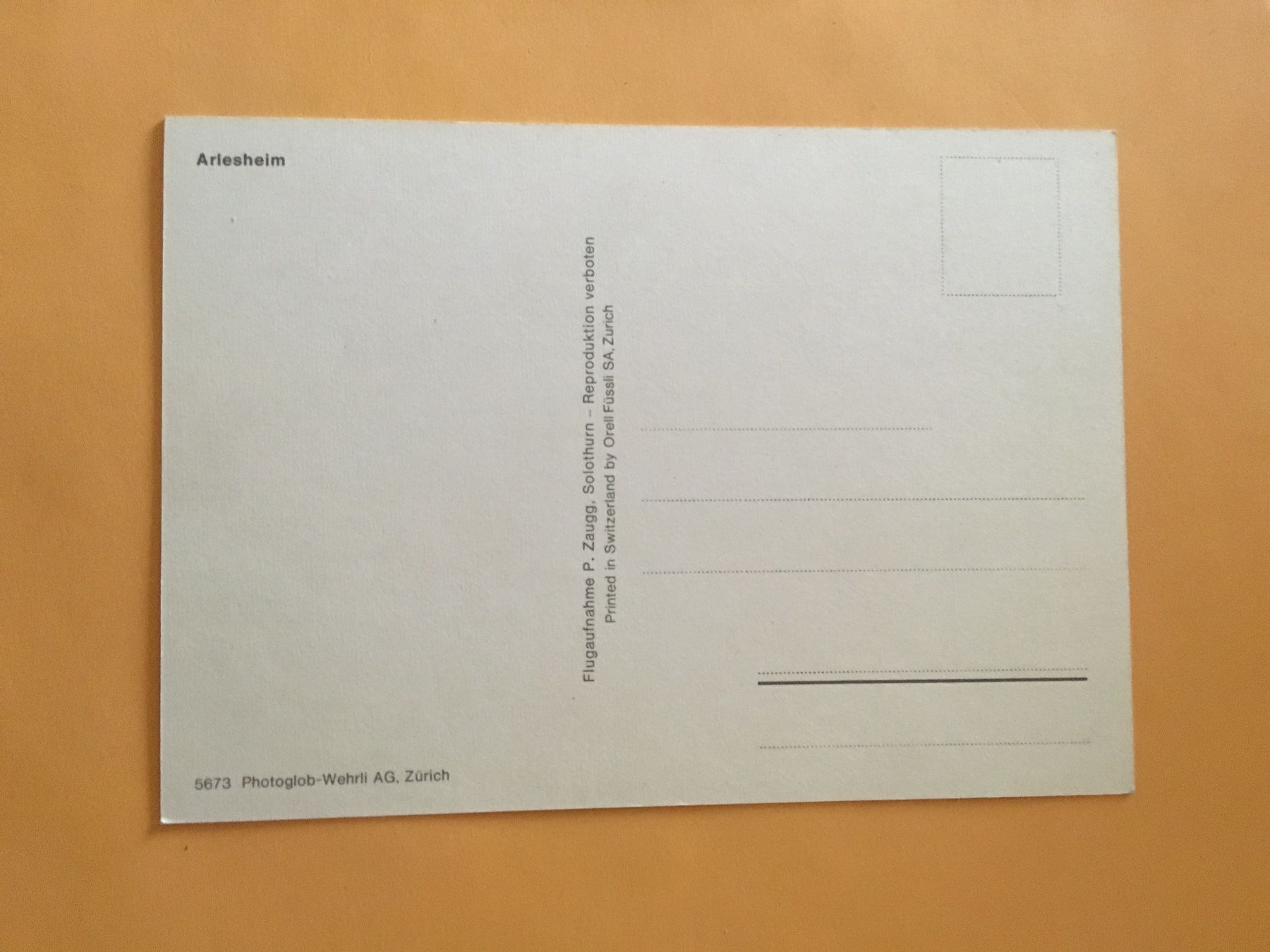 Cartoline postali: Arlesheim Baselland Flugaufnahme – Usato da Küttigen venduto da Melisch1000 1