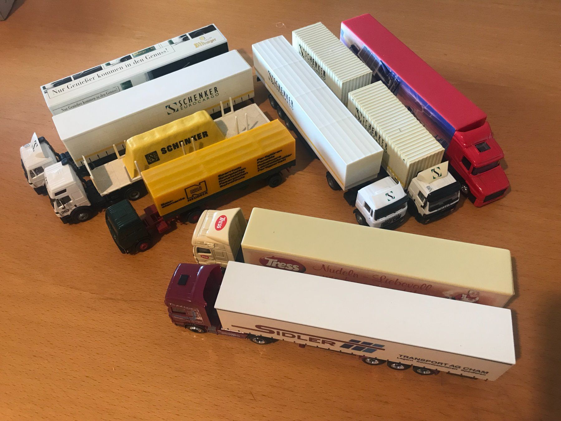 Modellini d'auto: Sammlung 8x Sattelschlepper u.a. SIDLER, 4x SCHENKER – Usato da Luzern venduto da mey_s13